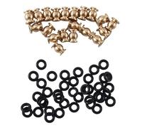 SYFDGDV Accesorios para Coches RC Compatible con Axial para SCX24 1/24 RC Las Piezas del Coche De La Rampa 20pcs Enlaces De Choque De Latón Bolas Articuladas Bolas De Pivote con Anillos Tóricos