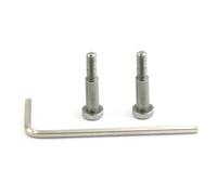 SYFDGDV Accesorios para Coches RC Compatible con Tamiya para TT02 W109 RC Car Upgrade Parts Accesorios 2 Piezas 3x18 Mm Tornillos Escalonados para Baja Fricción 54550