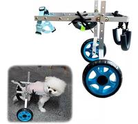 SYFNLPH Ortesis for Patas de Perro pequeñas, Medianas y Grandes, Silla de Ruedas for Patas traseras, Ayuda a Mascotas, Gatos, Perros y Cachorros con discapacidad a recuperar la Movilidad(S)