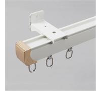 SYFNLPH Riel De Cortina De Techo De 1-5 M, Barra De Cortina De Aluminio, Montado En La Pared O El Techo, Rieles De Cortina De Alta Resistencia, for Separador De Ambientes(White-Wall,3m(2 * 1.5m))