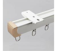 SYFNLPH Riel De Cortina De Techo De 1-5 M, Barra De Cortina De Aluminio, Montado En La Pared O El Techo, Rieles De Cortina De Alta Resistencia, for Separador De Ambientes(White-Ceiling,3m(2 * 1.5m))