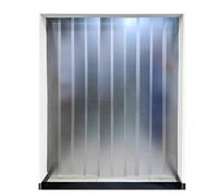 SYFXZZDS Escarchado Cortina de láminas de PVC 1,5mm, Comercial Industrial Cortinas Exterior Tiras Plastico PVC para Almacén Garaje Puerta Habitaciones Portal(195x350cm/76.77x137.8in)