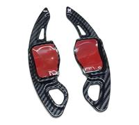 SYGDSG0 Compatible con VW for Golf 5 MK5 6 MK6 for GTI 1 par de accesorios adhesivos extensión cambio paleta volante fibra carbono (aleación roja) Accesorios