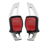 SYGDSG0 Compatible con VW for Polo 6R for GTI for Eos todos los modelos 1 par de accesorios automóvil Etiqueta extensión paleta cambio volante (negro) Accesorios