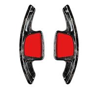 SYGDSG0 Interior del automóvil compatible con A3 for Typ 8Y 2021 Patrón de fibra carbono forjado Extensión la palanca cambios volante Paleta cambio (carbono negro) Accesorios