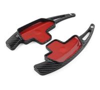 SYGDSG0 Paleta de cambio coche compatible con for Clase A E GLC GLS 2016 2017 2018 2019 2020 Extensión palanca cambios volante interior apariencia fibra carbono (fibra roja) Accesorios