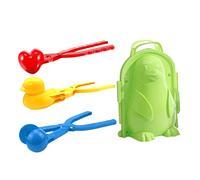 Syglawnd Kit de Herramientas para Hacer Bolas de Nieve, Pato, Amor, corazón, pingüino, Molde de Nieve, Juegos al Aire Libre, Juguete, 4 Uds. para Uso Diario