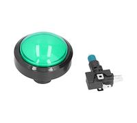 SYH&AQYE Botones Arcade de 60 mm con Luces LED Botones Super Street Fighter Kit de Juego de Lucha Arcade, Botones de Cúpula con Microinterruptor de Consola (Verde)