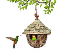 SYH&AQYE Casas Colgantes for colibríes for Exteriores, Nido de pájaros de Hierba Natural al Aire Libre for Decoraciones de jardín, Regalo for Amantes de Las Aves, Casas for pájaros