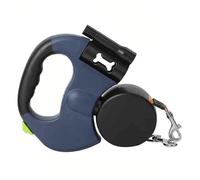 SYH&AQYE Correa for Perro retráctil Doble, Banda de Nailon sin enredos de 360°, con Linterna, Linterna Recargable for Caminar con 2 Perros, Bloqueo de un Solo Toque
