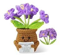 Syhdfxknp Flor No Me Olvides Positivo Peluche Muñeca con Mensaje Positivo