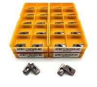 SYHML-SHOP Inserciones de carburo Inserción de Torno CNC Blade APMT 1135 PDER M2 / H2 VP15TF Herramienta de torneado Inserto de carburo para Acero/Acero Inoxidable