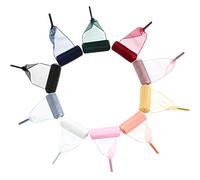 Syhood 10 Pares de Cordones de Satén Suaves Casuales de Organza para Mujeres, 120 x 4 cm