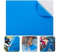 Syhood Parche Extragrande para Revestimiento de Piscina, 86 x 124 cm Azul, Vinilo Autoadhesivo, reparación para Castillo Hinchable navideño, Piscinas elevadas, flotadores, Juguetes y dónut de Nieve