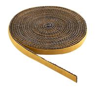 SYHSYC Junta Cristal Refractaria Chimenea, Autoadhesivo Sellador Tubo Chimenea, Cinta Vitroceramica, 3 mm X 15 mm X 300 cm Cuerda Fibra de Vidrio Junta para Chimenea y Estufa para Chimenea (Amarillo)