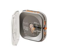 Syitren Reproductor de CD R400 Retro Recargable, Reproductor de Música de Alta Calidad, Álbum de Escucha Profesional,C