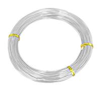 SyiXute 1 rollo de alambre de aluminio 1 mm x 50 m, alambre de aluminio artesanal,alambre de hierro suave,alambre de talla para joyería,enlace,modelado,fabricación de joyas,trabajos manuales