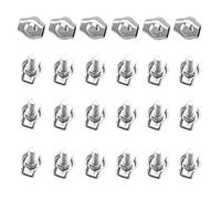 SyiXute 24 Piezas Clip para Cable de Acero,M2 Abrazadera de Cable Simple para 2mm Cuerda de Alambre,Abrazadera para Cable de Acero Inoxidable para La Fijación de Cables de Acero y Cables