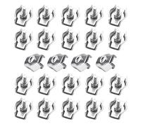 SyiXute 24 Piezas Clip para Cable de Acero,M3 Abrazadera de Cable Simple para 3mm Cuerda de Alambre,Abrazadera para Cable de Acero Inoxidable para La Fijación de Cables de Acero y Cables