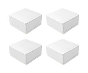 SyiXute 4 Piezas Elevadores de Muebles,3 cm de Alto Elevador de Muebles Adhesivo,Alza de Muebles de Acero al Carbono 6 cm de Diámetro para Muebles para Patas de Sillas Mesas Sofás