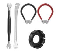 SyiXute 5 Piezas Llave de Radio de Bicicleta de Acero,Ajustador de Radios Bicicleta Universal,Talla 10-15 Universal Ciclismo Llave de Radios para Bicicletas Vehículos Eléctricos