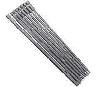SyiXute 8 Piezas Extralargo 200mm Destornillador Torx,Magnétic,Vástago Hexagonal de 1/4"de Acero S2,Juego Puntas Torx Largas T8 T10 T15 T20 T25 T27 T30 T40 para Destornilladores Eléctricos