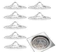 Syiyunran Atrapa Pelos Ducha Rejilla Desague Colador De Pelo Filtro Desechable - 50 Unidades, Fregadero Cocina Canaleta Desagüe Cubierta Ducha, Apto para Cabinas y Cocinas Terraza