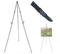 Syiyunran Caballete de Almacenaje Plegable - Negro, 168cm Alto, Aluminio, Capacidad Máxima Carga 5kg, Fácil Transportar, se Puede Utilizar como en un Estudio, Sobre una Mesa o al aire libre