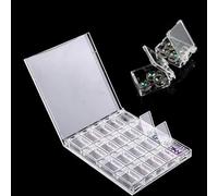 Syiyunran Caja de Joyería Uñas - 20 Compartimentos Claro Clasificación 1 pieza, Adecuado para Pendientes, Cuentas Almacenamiento, Lego Plástico, Pesca Tackle Bait Box, Tipo Otras Mercancías Mini