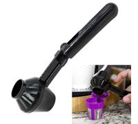 Syiyunran Dosificador Proteina En Polvo Scooper Cuchara Dosificadora Medidora Proteína Embudo Pala - Negro, 1 Unidad, Dispensador de Dosificad Scoop, Prueba Fugas Fácil Limpiar