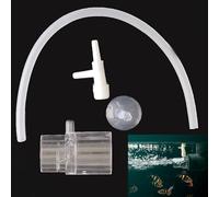 Syiyunran Oxigenador Acuario Aire De Difusor Accesorios Peces Refuerzo Oxígeno Tubo Salida Disuelto - 1 Pieza, Transparente, no Necesita Electricidad Sin Energía, Adecuado para los Oxigenación