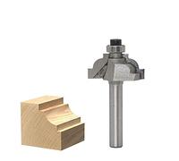 SYJY-SHOP 1pc Classical Cove Edge Forming bit Router, 1/2 "1/4 Shank - 3/16" Radius Herramienta de Corte de Madera de Madera bits de enrutador de carpintería (Cutting Edge Length : NO4)