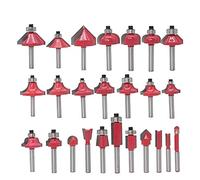 SYJY-SHOP Juego De Brocas De Enrutador De 1 Pieza, Vástago De 6 Mm, Juego De Brocas De Enrutador Con Punta De Carburo De Tungsteno, Cortador De Sierra Para Fresado De Madera, Limpieza A Ras De Esquina