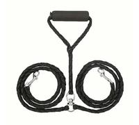 SYJYM - Correa trenzada doble resistente para perros con agarre cómodo, sin enredos para caminar y entrenar a correr suministros para perros