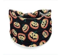 SYJYM - Diademas de Halloween para mujer, turbante ancho, disfraz de calabaza, telaraña, esqueleto malo, banda para el pelo