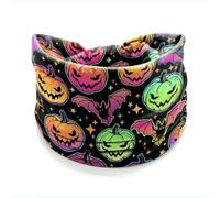 SYJYM - Diademas de Halloween para mujer, turbante ancho para vestir, diadema de calabaza, telaraña de esqueleto malo