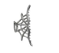 SYJYM - Pinzas para el pelo de esqueleto de Halloween para mujer, accesorios de joyería, color negro, plateado, dorado, pasador grande