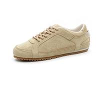 SYJYM - Tenis planos para mujer, zapatos de entrenamiento moral, antideslizantes, talla grande, zapatos deportivos para mujer, Khaki, 39 EU