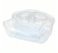 SYJYM Thermall Sofá inflable doble, sofá de aire portátil para camping, picnic, playa, viajes, transparente, fácil de inflar