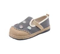 SYJYM - Zapatos casuales de primavera literarios para mujer, tacón plano, casual, boca poco profunda, algodón y lino, bordado para mujer, 02., 37.5 EU