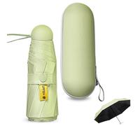 Sykrawki Paraguas Plegable Ultra Compacto para Viaje - Portátil, 8 Costillas Resistente al Viento | Protección UV 99% Impermeable | Unisex para Hombres y Mujeres (Matcha verde)