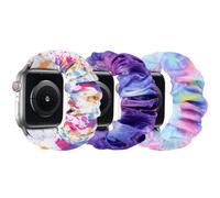 sylacor Correas de coletero compatibles con Apple Watch para niños, bonita correa elástica transpirable para iWatch Series 10, 9, 8, 7, 6, 5, 4, 3, SE, SE2, muñecas pequeñas, niños y niñas