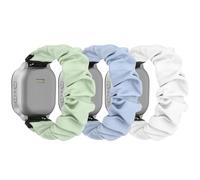 sylacor Correas de coletero compatibles con Gizmo Watch 3 2 1/Gabb Watch 3 2 1 y SyncUP Kids Watch, Solo Loop 20 mm, bonita correa elástica para niños y niñas (verde claro, azul claro y blanco,