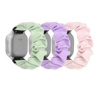 sylacor Correas elásticas compatibles con Gizmo Watch 3, 2, 1, Gabb Watch 3, 2, 1 y SyncUP Kids Watch, Solo Loop de 20 mm, bonita correa elástica para niños y niñas (paquete de 3, verde claro, lavanda