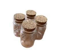 SYLALE Botellas de Vidrio Transparente de 30 ml con tapón de Corcho, 12, 18, 24, 36 y 48 Unidades, for Mensajes, Deseos, decoración DIY.(18 Pieces)