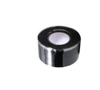 SYLALE Cinta de silicona autoadhesiva de 15 m, resistente a la intemperie, for reparación de tuberías de emergencia (de -40 °C a 260 °C)(Black 25mmx15m)