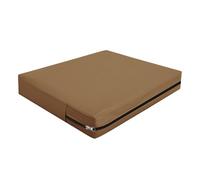 SYLC Exterior Funda De Cojín con Cremallera, Impermeables Funda De Asiento para Terraza De Jardín, Protectores De Muebles para Ratán Palet Tumbona (Camel,60×55×10cm)