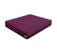 SYLC Exterior Funda De Cojín con Cremallera, Impermeables Funda De Asiento para Terraza De Jardín, Protectores De Muebles para Ratán Palet Tumbona (Purple,65×33×10cm)