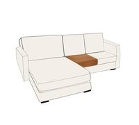 SYLC Fundas De Cojín Para Asiento De Sofá De Terciopelo, Adaptables Fundas Magicas Sofa Para Cojín Individual (Red Coffee,Larger 1 Seat)