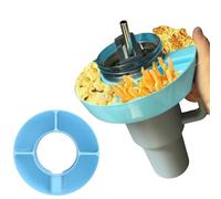 SYLIKENATE Stanley - Taza de aperitivos con compartimentos creativos de 40 onzas. Disfrútalo en cualquier momento en la sala de estar mientras ves la televisión, en el cine o durante un viaje sin